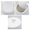 Eagrye Bote de basura de escritorio diminuto blanco de 0.5