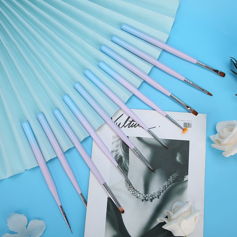 10pcs Nail Art Brush DIY Exquisite Pattern Nail Painting Drawing