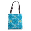 Blue tiles,Mediterranean pattern Tote Bag