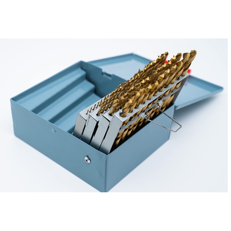 LLDSIMEX 60 Piece 1#-60# Titanium Nitride Coated Numbered Drill Bit