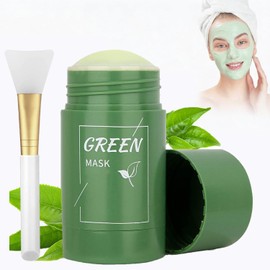 Green Tea Mask Stick, Mascarilla Limpiadora Sólido Mascarilla de Limpieza Profunda, Máscara Arcilla De Limpieza Profunda Poros y Espinillas