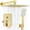 JQBQS Shower System Modern Rain Brass Faucet Set With Valve