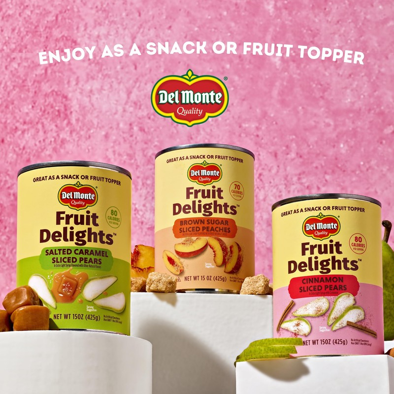 Del Monte Fruit Delights Sliced Pears with Salted Caramel in