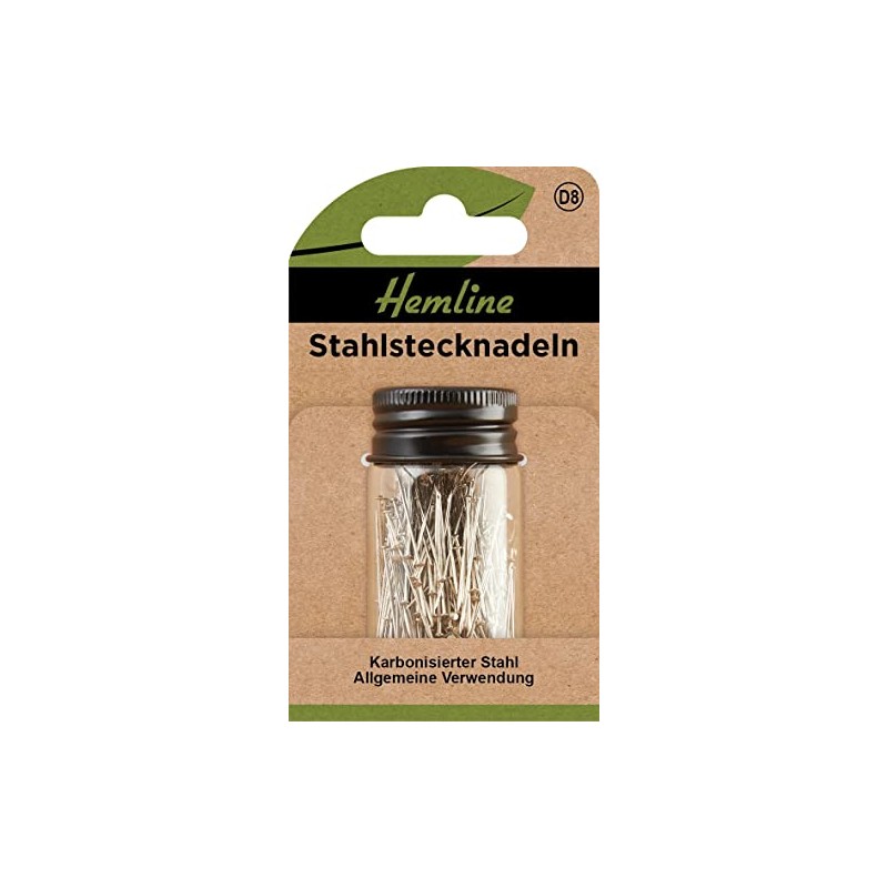 Hemline Steel Pins 27 mm Pack of 350