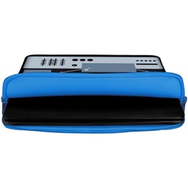 Digittrade LS131-11 Deejay Designer Laptop Bag 11.6 Inch (29.5 cm) Suitable for Notebook 11 to 12 3 Inch Neoprene Case Cassette Recorder Retro Blue/Black