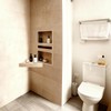 2PCS Floating Corner Shower Bench-Custom Tile Shower Corner Seat,Tile Wall