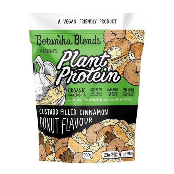 Botanika Blends Plant Protein Custard Filled Cinnamon Donut Flavour 500g