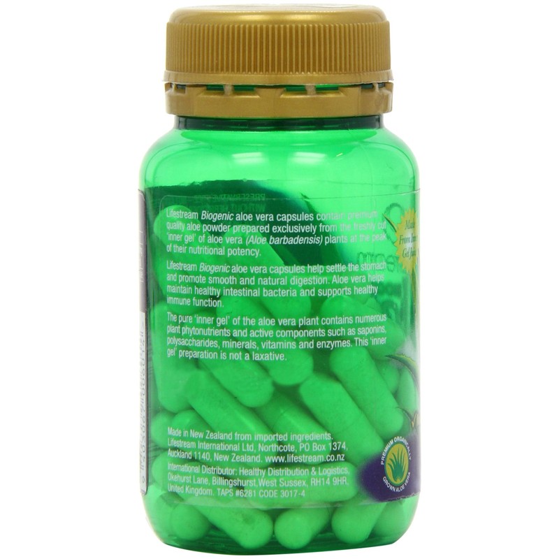Lifestream Aloe Vera Vegicaps - Pack of 60 Vegicaps
