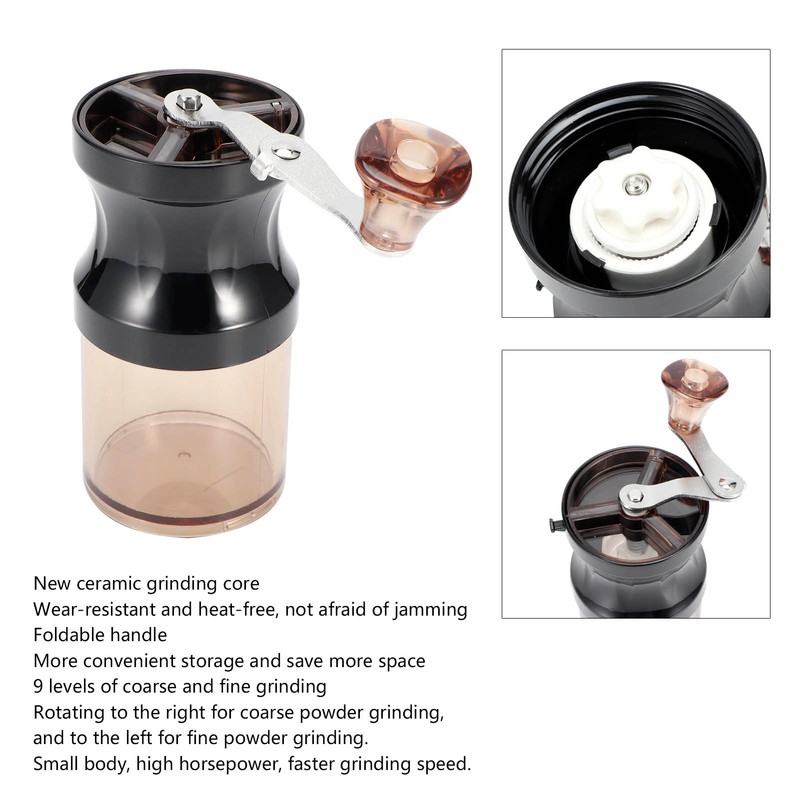 Mini Manual Coffee Grinder Adjustable Ceramic Core Hand Coffee Mill