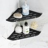 Qeke Corner Shower Shelf, 9" Corner Shower Caddy, SUS304 Stainless