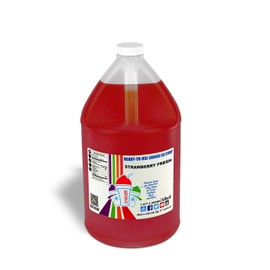 SNOWIE - Shaved Ice Snow Cone Ready to Use Syrup - Gallon (Strawberry Fresh)