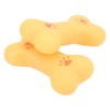20pcs Rubber Dog Squeaky Bone Toy Teeth Cleaning Dog Bone