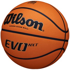 Wilson Basketball EVO NXT FIBA GAME BALL, Mixed Leather, Ideal for Indoor, Size 7, Brown, WTB0965XB