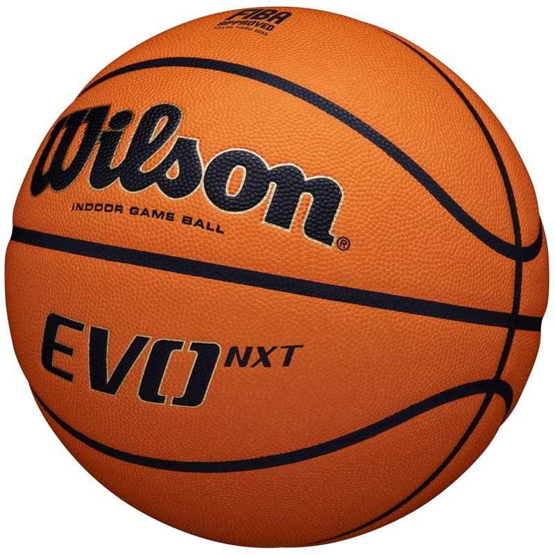Wilson Basketball EVO NXT FIBA GAME BALL, Mixed Leather, Ideal