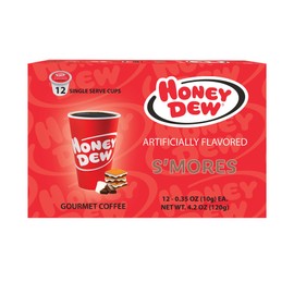 Honey Dew Donuts – S’mores Flavored Coffee – Single Serve Coffee Pods, Compatible with Keurig Brewers – 12 Pods