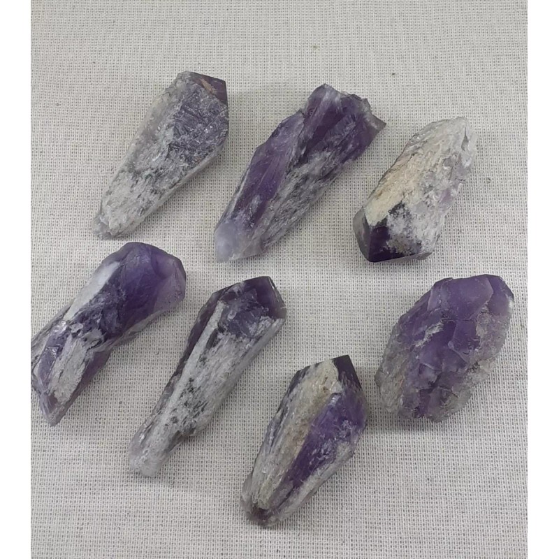 Satnam Kit De 9 Puntas De Amatista Importadas De Namibia