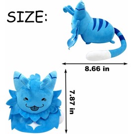 Xuqiufeng Gnarpy Plush, Regretavator Plush Gnarph Alien Cat Plush Toys，Give Fans and Friends Beautifully Plushie Doll Gifts (Blue)