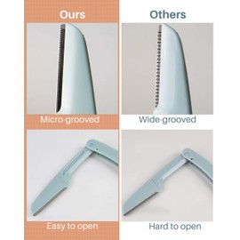 Eyebrow Razor, 15 Pcs Dermaplane Razor for Face, Foldable for Women and Men by MoHern