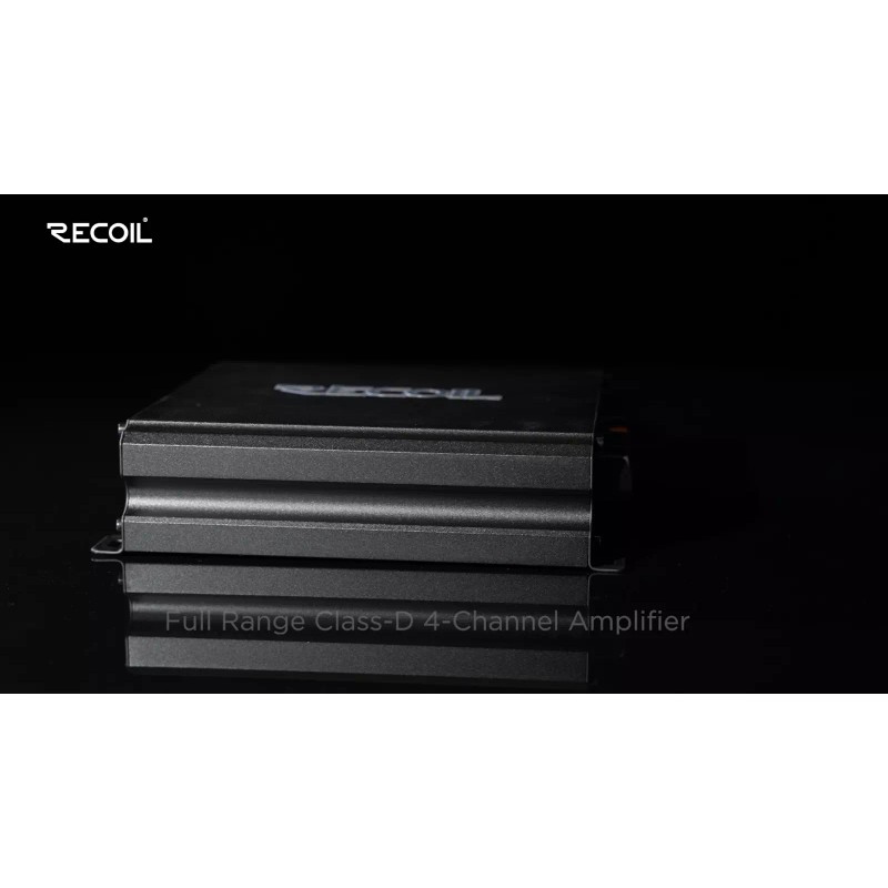 Recoil DI800.4 Full-Range Class-D 4-Channel Car Audio Amplifier, 1,500 Watts