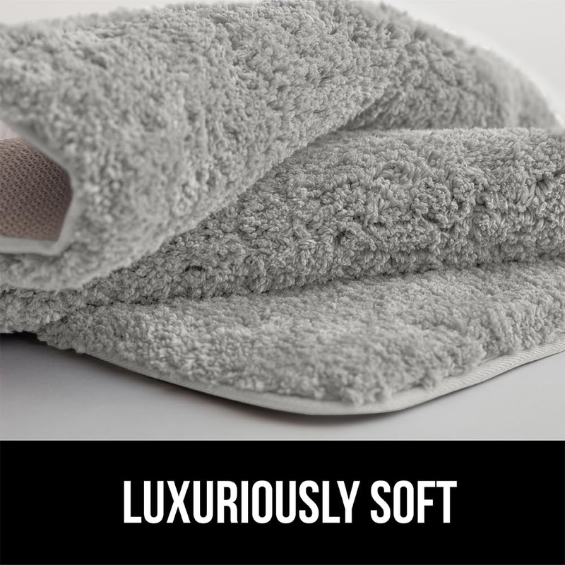 GORILLA GRIP Bathroom Rugs, 30x20, Ultra Soft Absorbent Mat, Thick