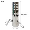 FIREHIKING 2.36" Spark Arrestor Stove Pipe with Filter Chimney Cap