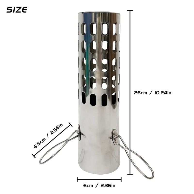 FIREHIKING 2.36" Spark Arrestor Stove Pipe with Filter Chimney Cap