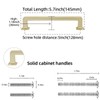 POVEFONK 10 Pack 5 inch(128mm) Brushed Brass Kitchen Cabinet Handles