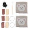 Latch Hook Kit Cup Coaster DIY Set Lovely Bear Pattern