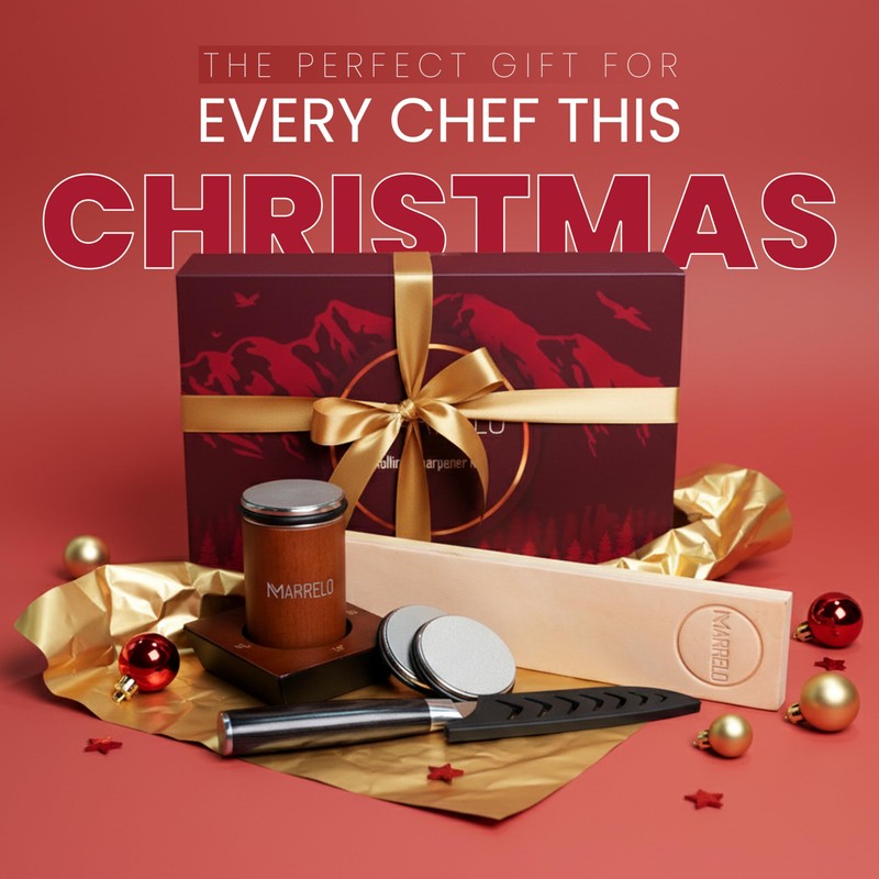 6 Piece Rolling Knife Sharpener Kit with Kitchen Knife -