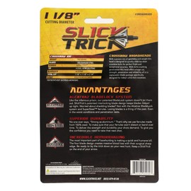 Slick Trick Broadhead 1 1/8" Crossbow 4 Pack