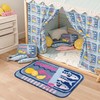 Mocsicka Sardine Bath Mat – Cute Funny Non-Slip Waterproof Blue