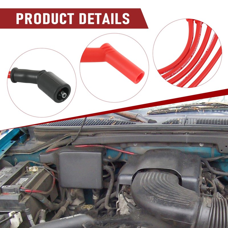 JDMSPEED New Performance Spark Plug Wires Replacement for Chevy GMC