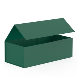 Gift Box with Magnetic Closure Lid 12" X 6" X 4" for Presents,Luxury for Gift Packaging, Bridesmaid Gifts Box, Magnetic Gift Box for Gifts,Birthday Gift Box,Christmas Gift Box (Forest Green)
