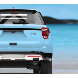 Elektroplate Christian Fish Proverbs 3:5-6 with Verse OEM Chrome Emblem for Cars, Trucks, and All Auto | Universal Fit at 4" x 1.4" | Weatherproof