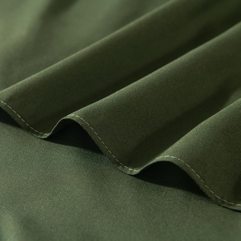 Green Bed Skirt Full Size Ruffled Bed Skirt with Split