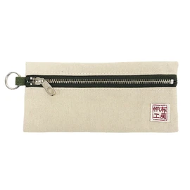 Hanpu Koubou 3J34 Pencil Case [Canvas Pen Case, Pencil Case, Pouch, Made in Japan] Beige