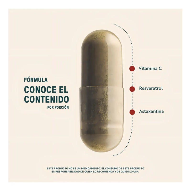 Resveratrol Life360 Antioxidante 220 Cpsulas Suplemento Alimenticio Antioxidante 110 Porciones