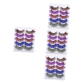 Beavorty 20pairs Faux Eyelash Extensions for Women Natural Look Soft Reusable Easy to Apply for Daily Makeup and Special Occasions