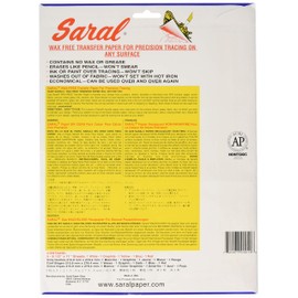 Saral Wax Free Transfer Paper Sampler, Blau Wachsfreies Transferpapier enthält je 1 x weißer Graphit, Gelb, Rot, Papier, 8.5-x-11-Inch, 5 stück