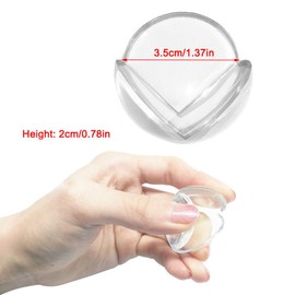 Eckenschutz, transparent, Sicherheits-Tischeckenschutz, weich, Babyschutz, Möbelkantenschutz für Schlafzimmer, Wohnzimmer, Küche, 12 Stück