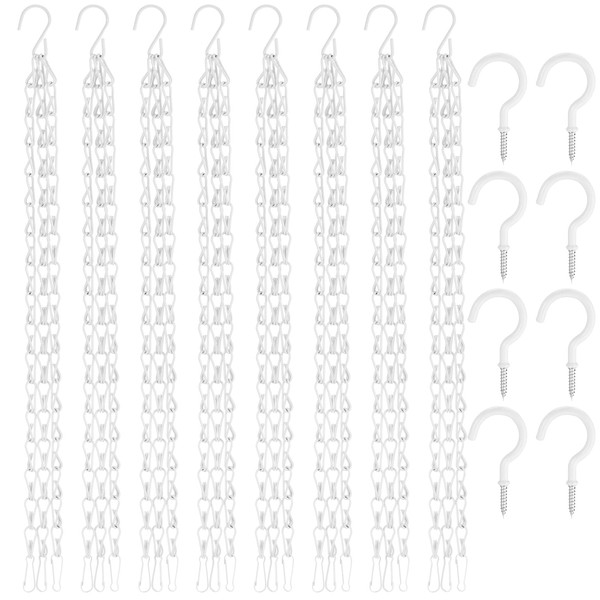Ripeng 8 Pack Plant Hanging Chains with Hooks 16.38" Metal