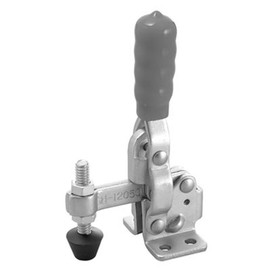 JW Winco Series 12050 Steel Vertical Acting Toggle Clamp with Horizontal Mounting Base, U-Bar, Flanged Base, Straight Handle, 200-Pound Holding Capacity