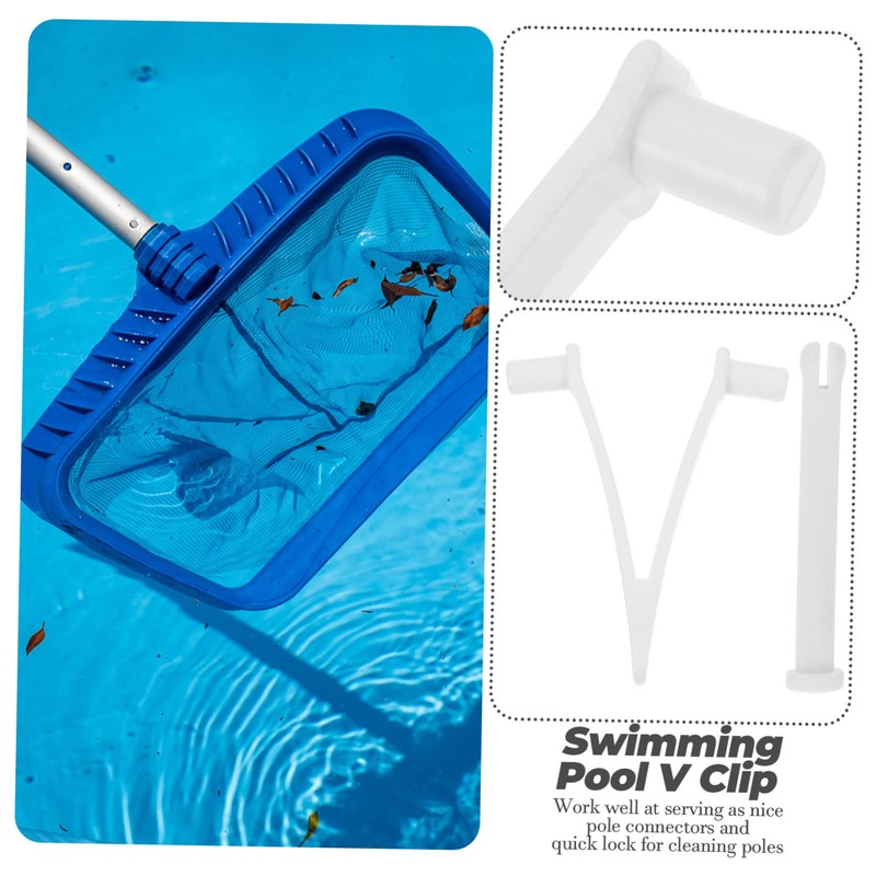 BESPORTBLE 15sets Swimming Pool v Clips Replacement Attachment Clips Handle