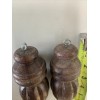 2 - Wood Finials Post cap Bed Furniture Stair Decor
