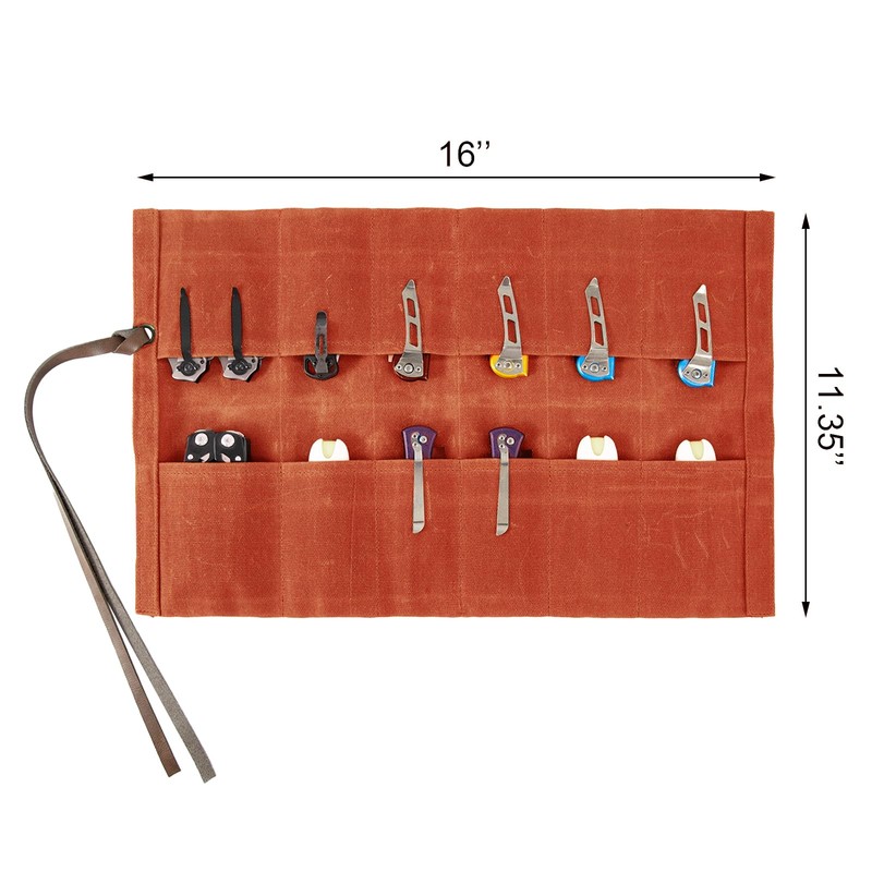 Display Bag With 12 Slots for Pocket Knives, Folding Knife