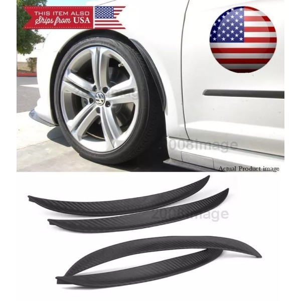 SteelCase 2 Pairs 13" Carbon Diffuser Fender Flare Lip Trim