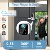 Keyless Entry Door Lock with Keypad, Fingerprint Exterior Locks, Door