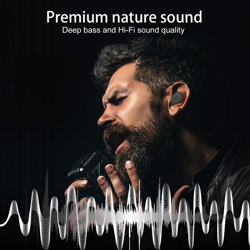 Alead TX8 Bluetooth 5.0 True Wireless Earbuds (TWS) with Wireless