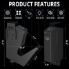 Urban Deco Biometric Handgun Gun Safe for Nightstand, Desk, Bed