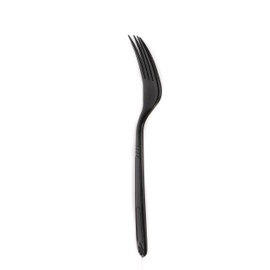Heavy Weight Plastic Forks Black 3000pcs - Disposable Cutlery Forks, Recyclable, Fork - Great for Parties, Office, BBQ, Restaurants and Togo